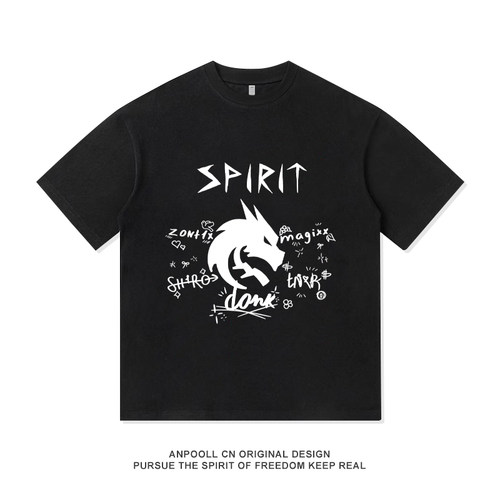 Team Spirit绿龙游戏战队服上衣donk同款短袖男纯棉T恤衫衣服休闲
