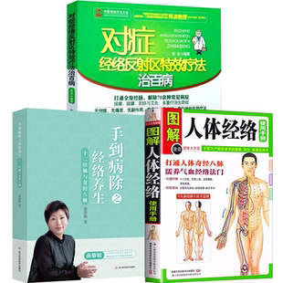 【3册】图解人体经络使用手册+手到病除之经络养生+对症经络反射区特效疗法治百病 书籍
