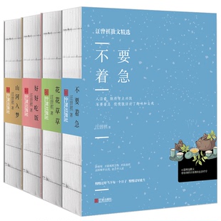 汪曾祺散文精选：山河入梦 不要着急 好好吃饭 花花草草（共4册）图书书籍