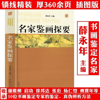 名家鉴画探要 典藏名著丛书 薛永年书画鉴定名家张珩谢稚柳徐邦达启功杨仁恺傅熹年李霖灿傅申方闻等中国画鉴赏鉴别书籍