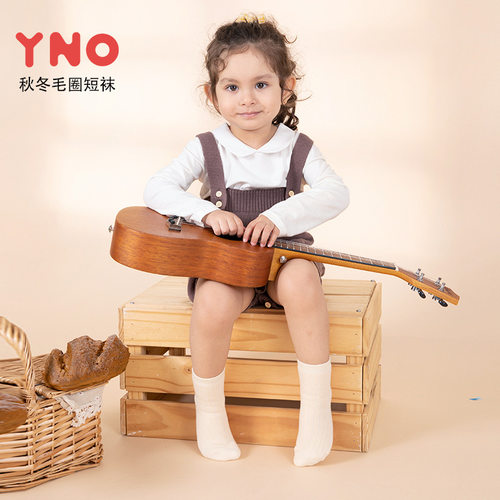 【满3双包邮】YNO毛圈短袜儿童秋冬保暖袜加厚加绒棉袜宝宝冬季