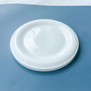 瓷盖子 456寸微波炉加热专用陶瓷蒸碗单个圆形保鲜盖骨瓷碗盖后海