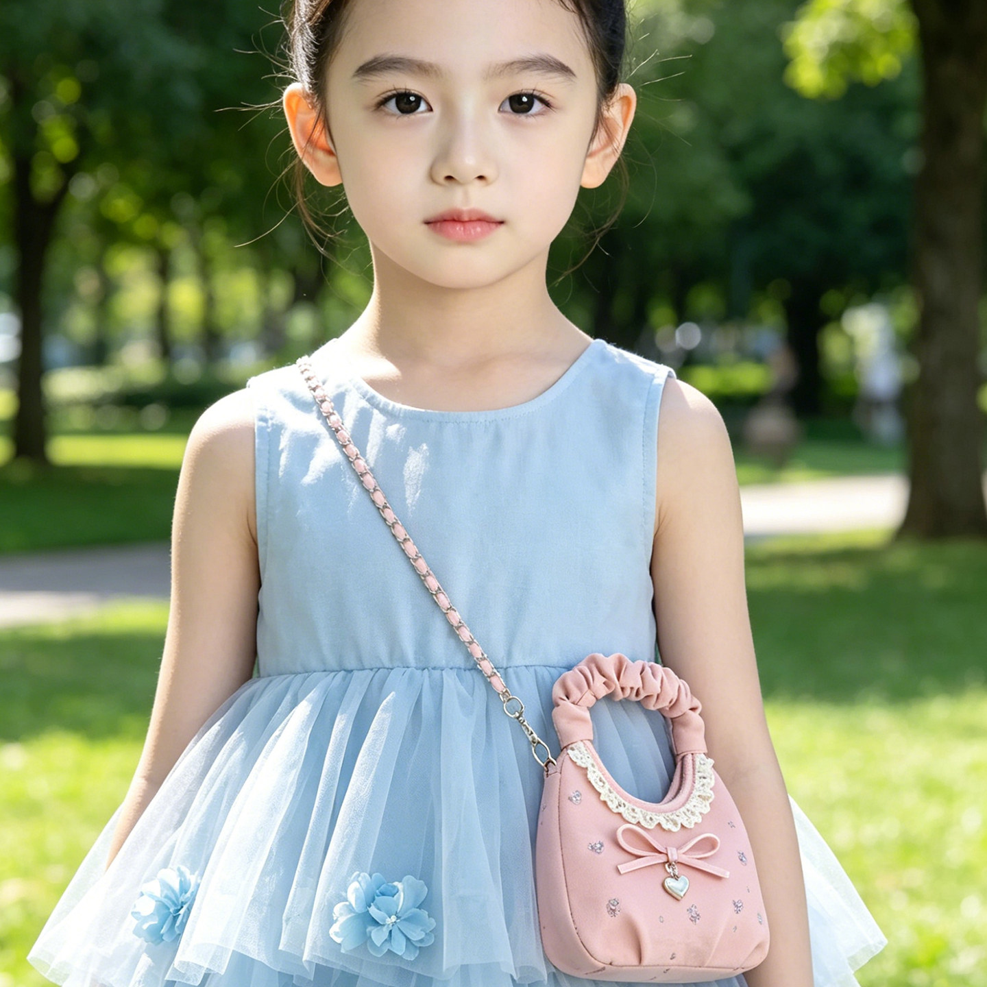 儿童斜挎包甜美风迷你小包包女童少女风2026新款百搭手提包单肩包