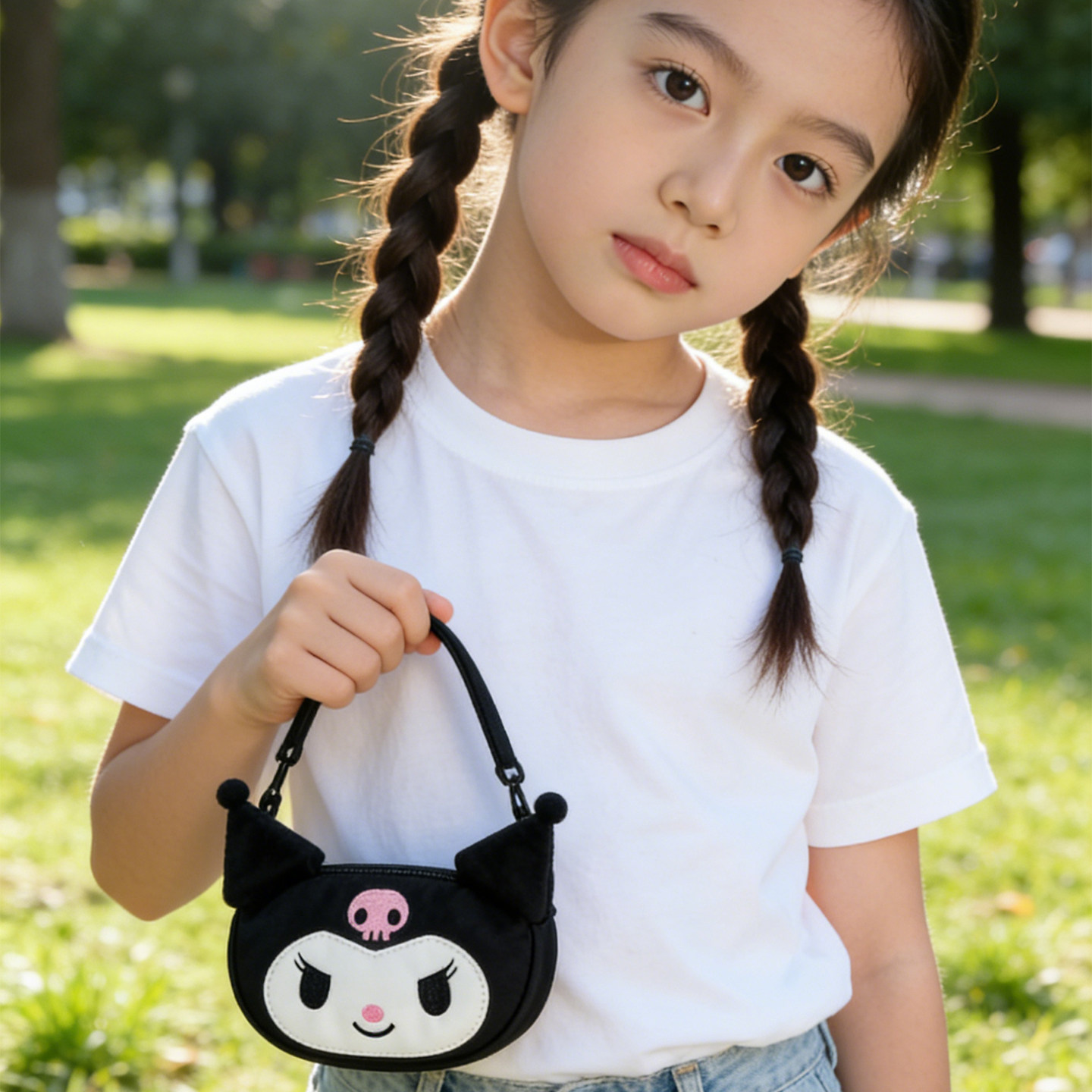 可爱迷你包包女2026新款休闲小众手机斜挎小包女孩儿童卡通包时尚