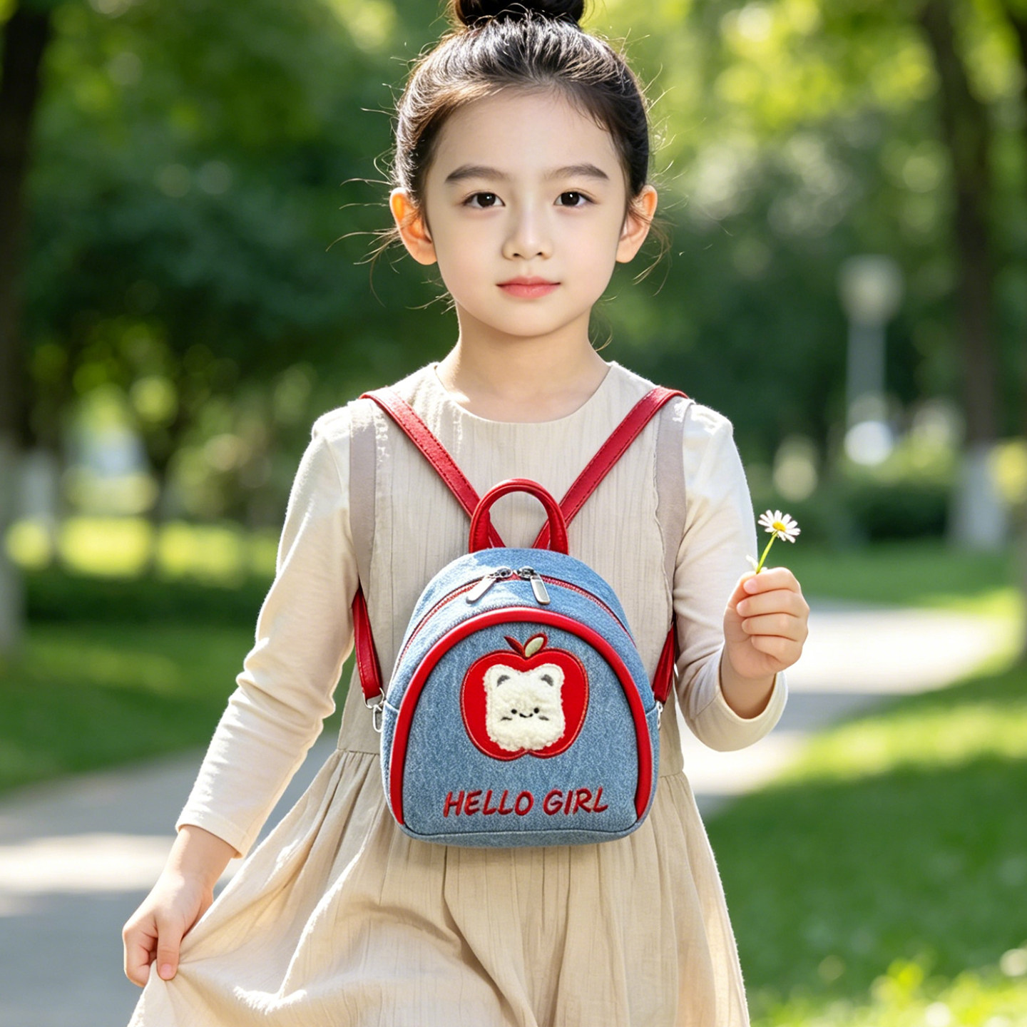儿童书包女孩幼儿园用轻便超轻双肩包小背包女童旅行出游新款户外