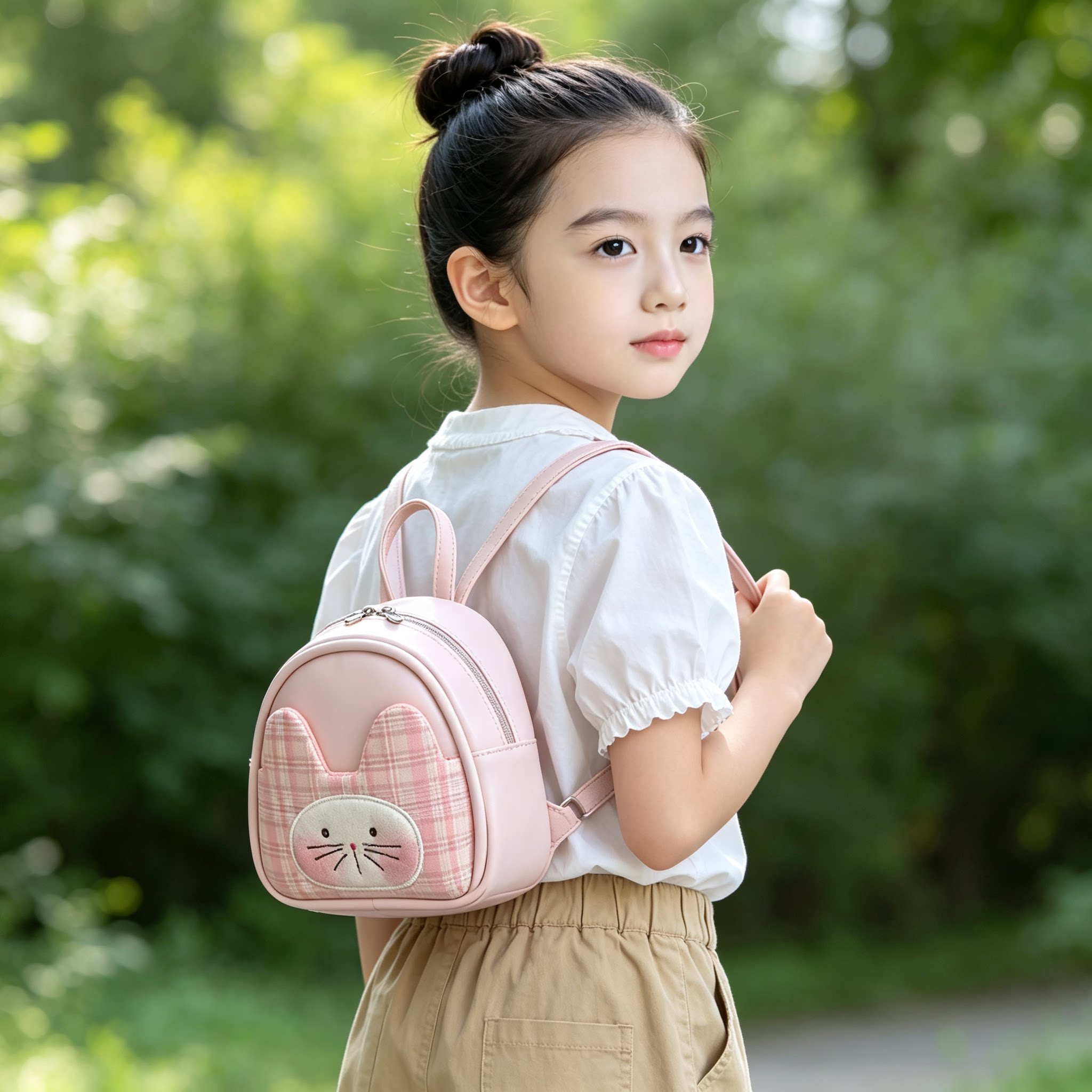 儿童双肩包女孩洋气可爱外出小背包幼儿园小学生青少年出游包包