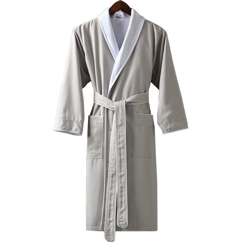 酒店青果领双层浴袍浴衣