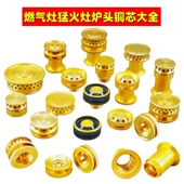 燃气灶具配件猛火炉七孔九腔小铜芯火芯炉芯小中心分火器火盖火帽