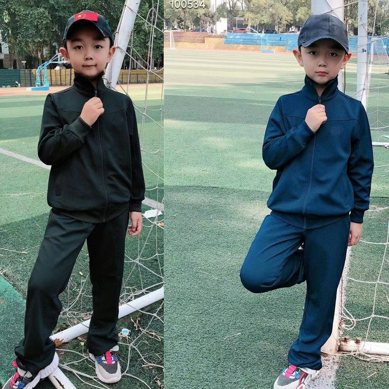 儿童春秋长袖体能服训练服户外拓展中小学运动会服装亲子套装外套