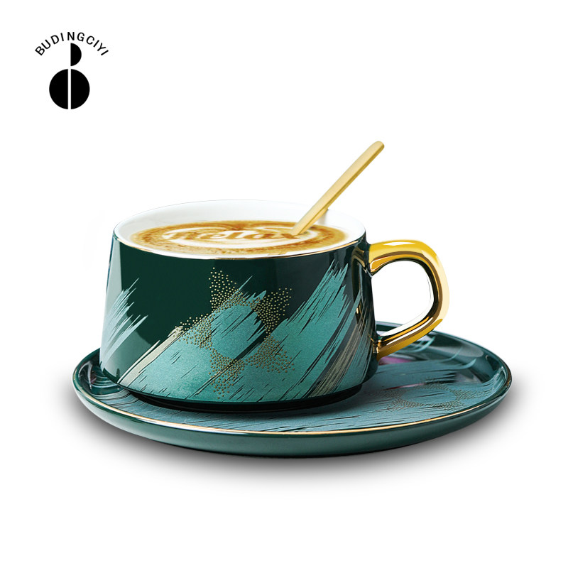 创意北欧咖啡杯碟套装精致的欧式小奢华下午茶杯子家用陶瓷茶具|ruв категории посуда, кофе, кофе - от Buy2taobao.com для оказания профессиональной услуги покупки агента Taobao