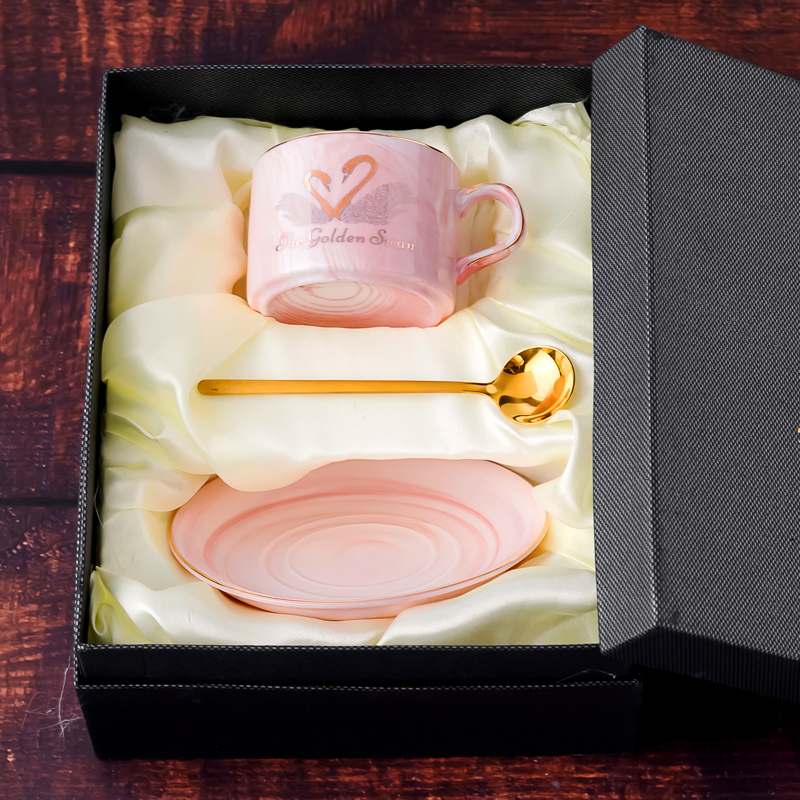 北欧创意个性咖啡杯碟套装欧式小奢华个性下午茶杯子搅拌杯礼盒装|ruв категории посуда, кофе, кофе - от Buy2taobao.com для оказания профессиональной услуги покупки агента Taobao