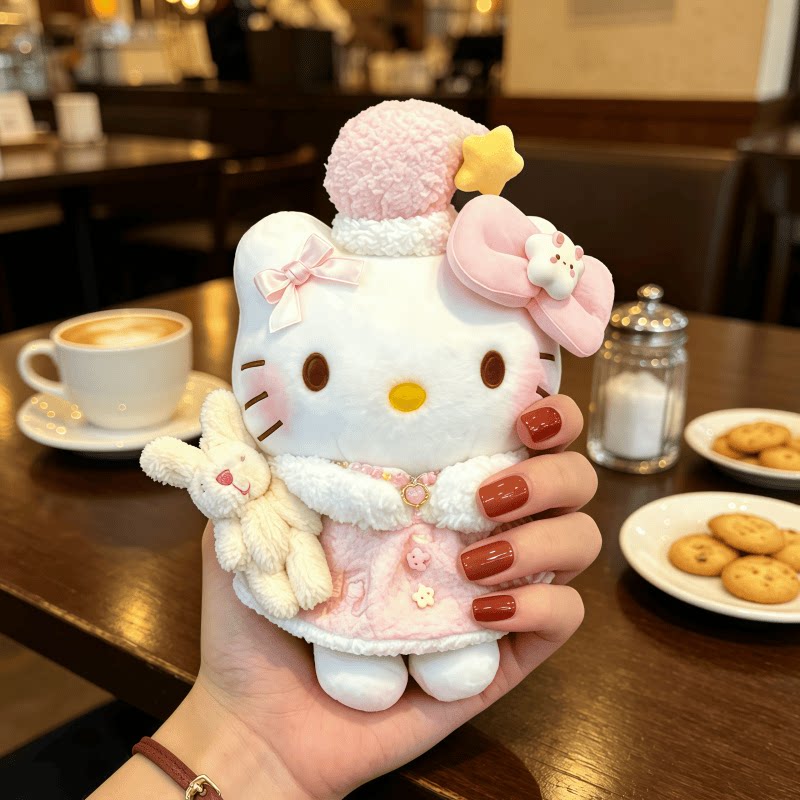 正版HelloKitty音乐天使包包挂件车载挂件摆件可爱毛绒玩偶礼物