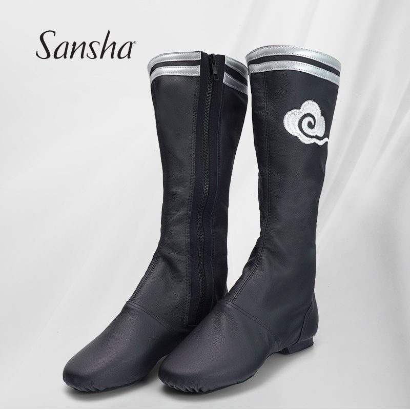 舞蹈靴三沙剧院靴芭蕾舞真皮