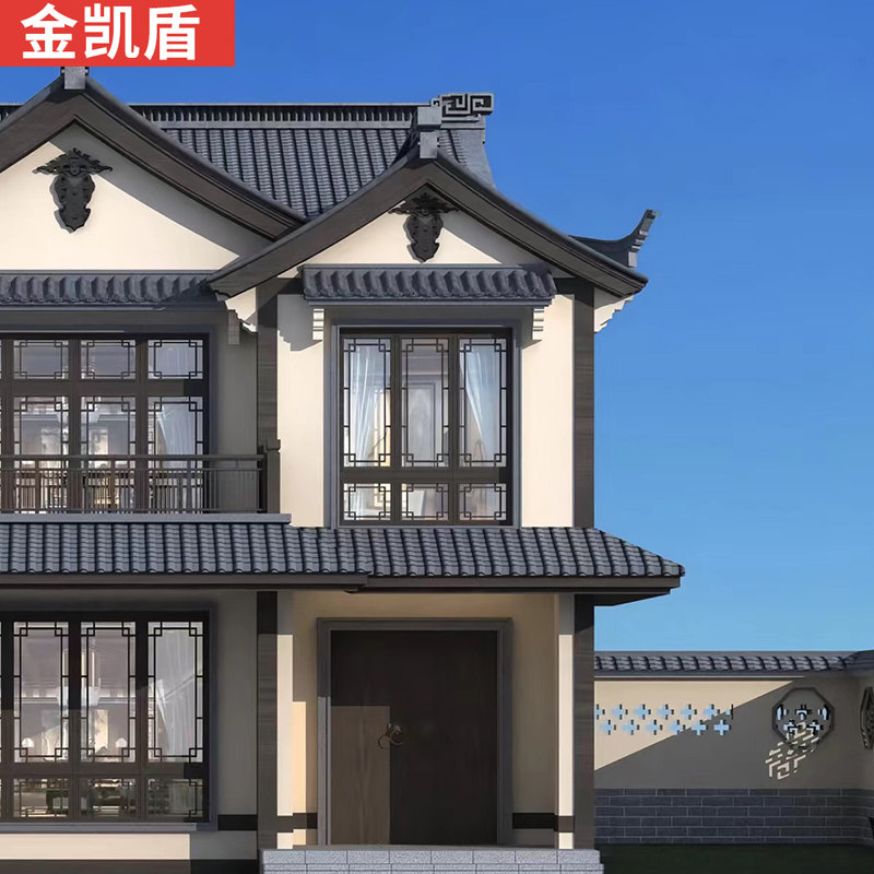 彷古门窗铝合金断桥铝复古怀旧平开窗户隔音玻璃民宿别墅园林上海