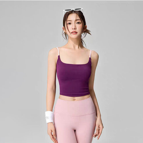 IUIUYOGO方领细带U型健身美背女