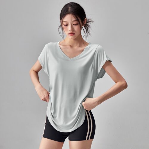 IuIu速干宽松运动罩衫瑜伽服短袖