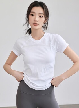 IUIU YOGO夏季跑步运动健身短袖女速干衣透气训练瑜伽服上衣T恤