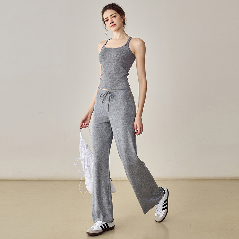 IuIu带胸垫工字瑜伽服健身背心