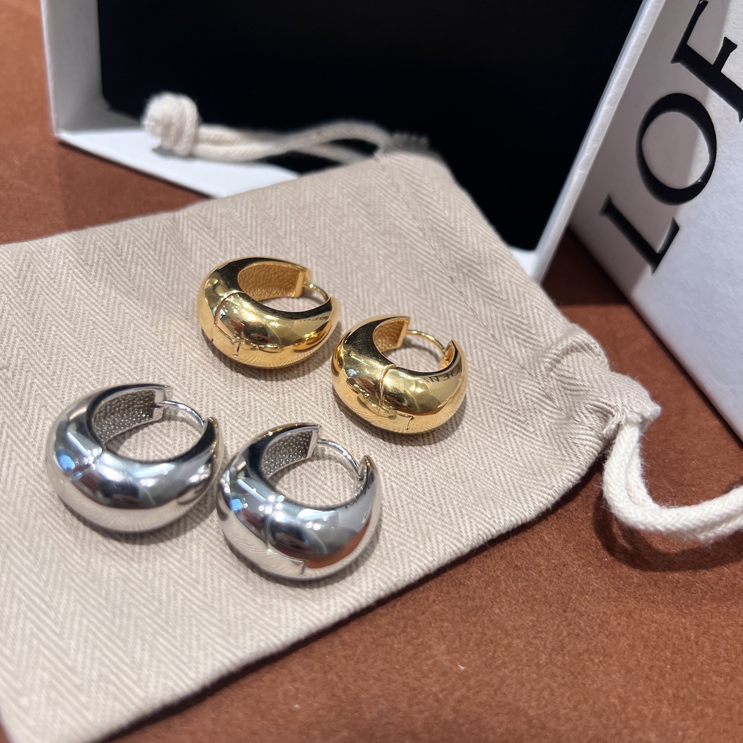 白百合同款纯银女u型设计感耳环