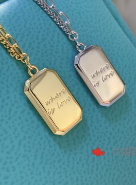 纯银方糖项链小众毛衣链不掉色