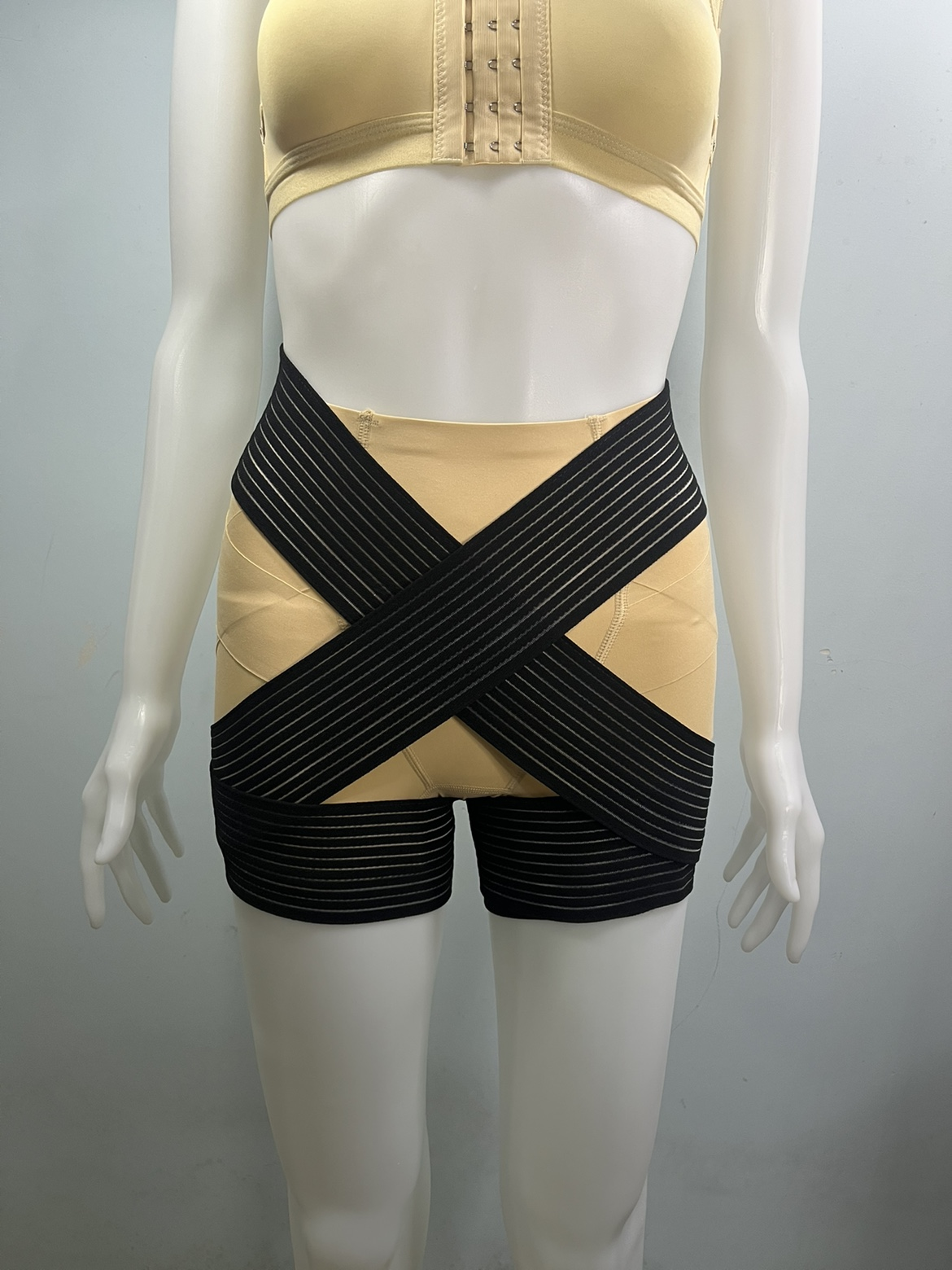 抽脂塑形压力束腿绑带吸脂术后增压弹力绷带瘦大腿根部绑腿加压带