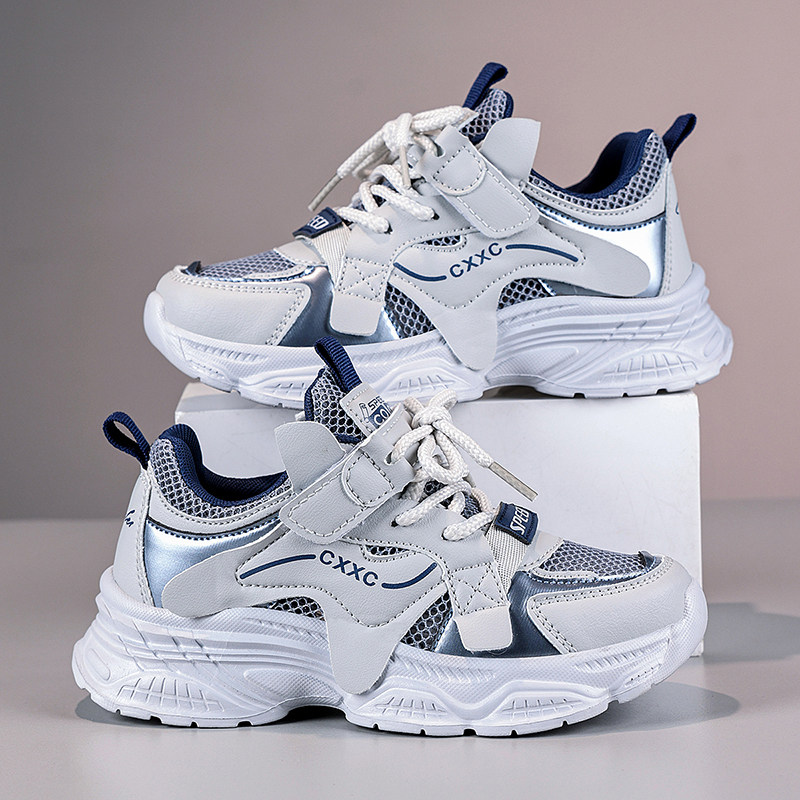 回力男童鞋春夏季网面透气儿童轻便软底运动老爹鞋女童超轻跑步鞋