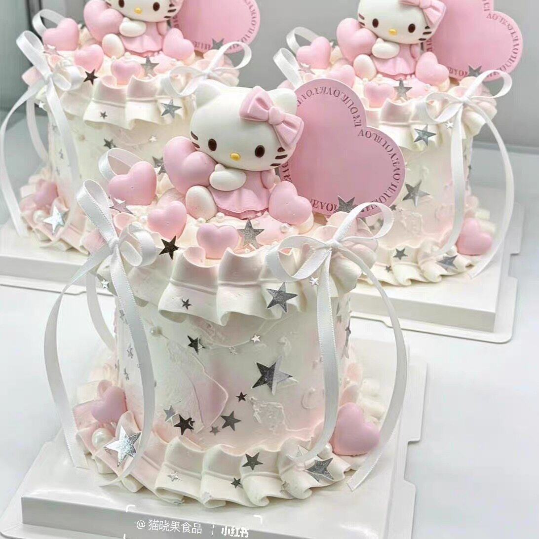 情人节可爱HelloKitty蛋糕/烘焙装饰用品
