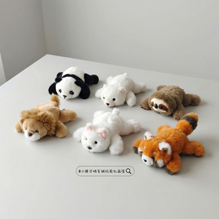 趴趴熊猫玩偶狮子公仔小熊毛绒玩具可爱狗狗安抚娃娃树懒生日礼物