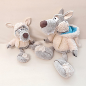 披着羊皮 小狼毛绒玩具洛根咩咩羊公仔玩偶睡觉抱床上布娃娃女孩