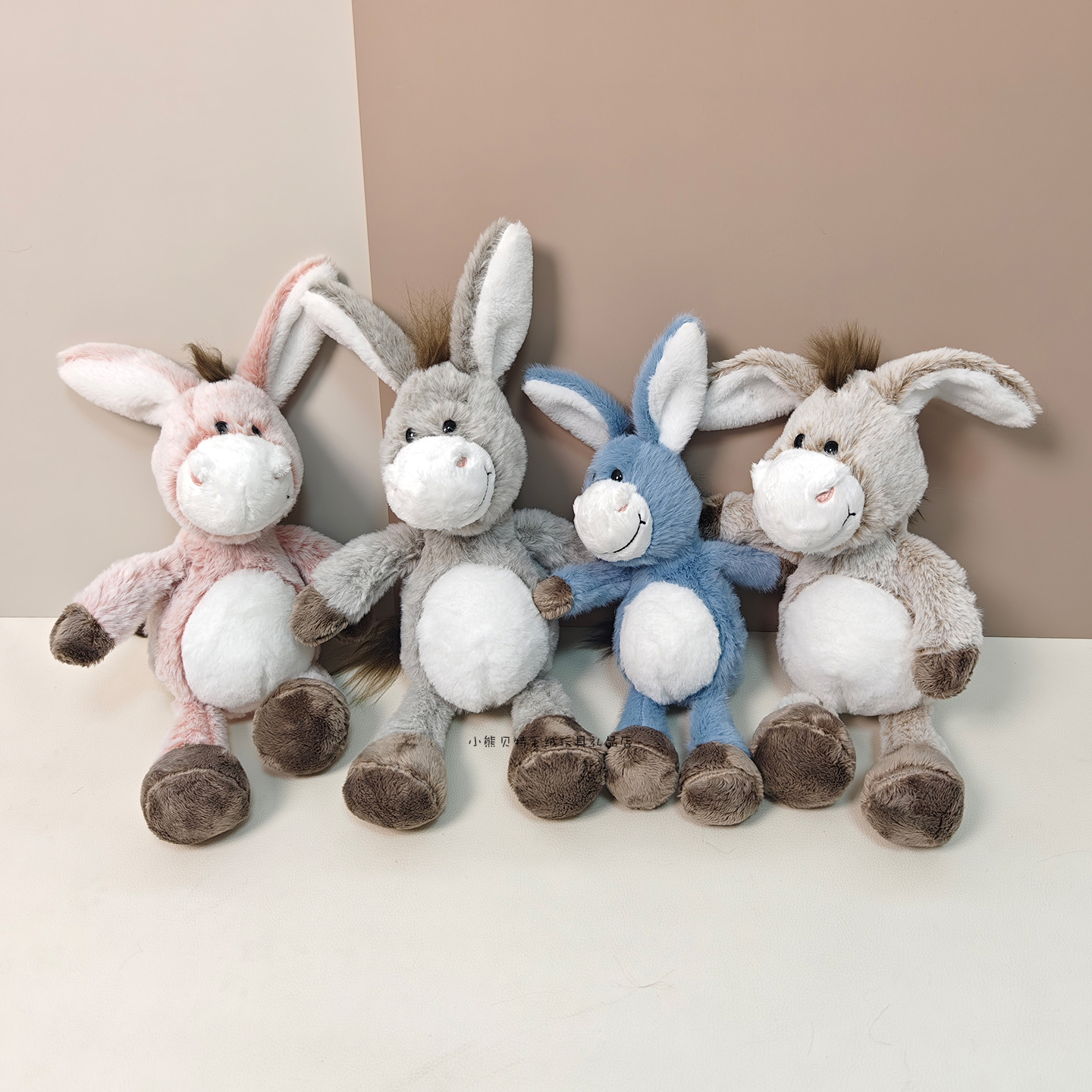 可爱小毛驴公仔毛绒玩具