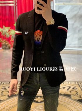 轻熟英伦风小西服外套男士秋冬季新款潮流商务休闲百搭痞帅高级感