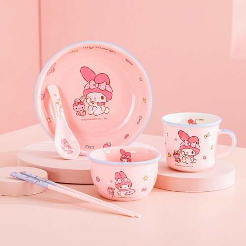 美乐蒂高颜值陶瓷餐具家用儿童碗