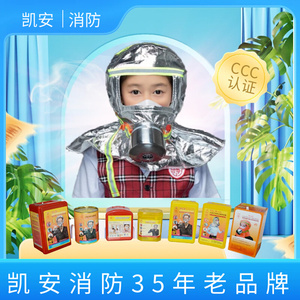 壁挂式应急火场防烟消防呼吸器面具逃生滤烟火灾防火面罩TZL30