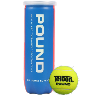 TELOON天龙比赛网球POUND3粒组合罐罐装全场地高弹耐打专业训练球