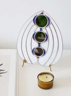 那儿nar彩色玻璃摆件简约家居