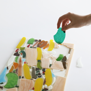 那儿nar蒂凡尼彩色玻璃产品玻璃镶嵌产品量产定制专拍