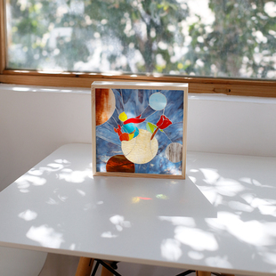 那儿nar彩色玻璃镶嵌手作 小王子周边摆件小夜灯桌面灯手工礼物