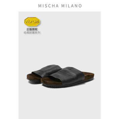 【爱上走路】mischa&vibram 鹿皮拖鞋女2026新款春夏外穿厚底防滑