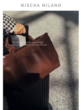 【店主自留】原创设计 2026新款美式复古托特包 真皮手提包休闲包