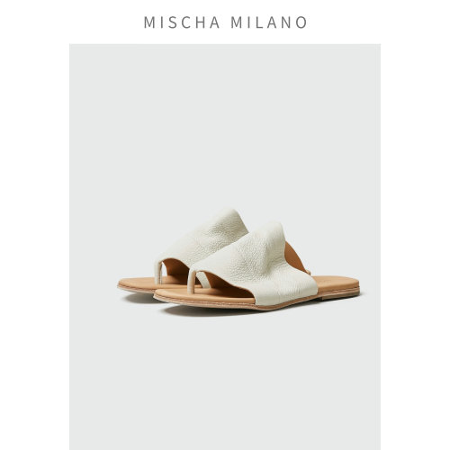 mischa2024新款夹趾拖鞋平跟