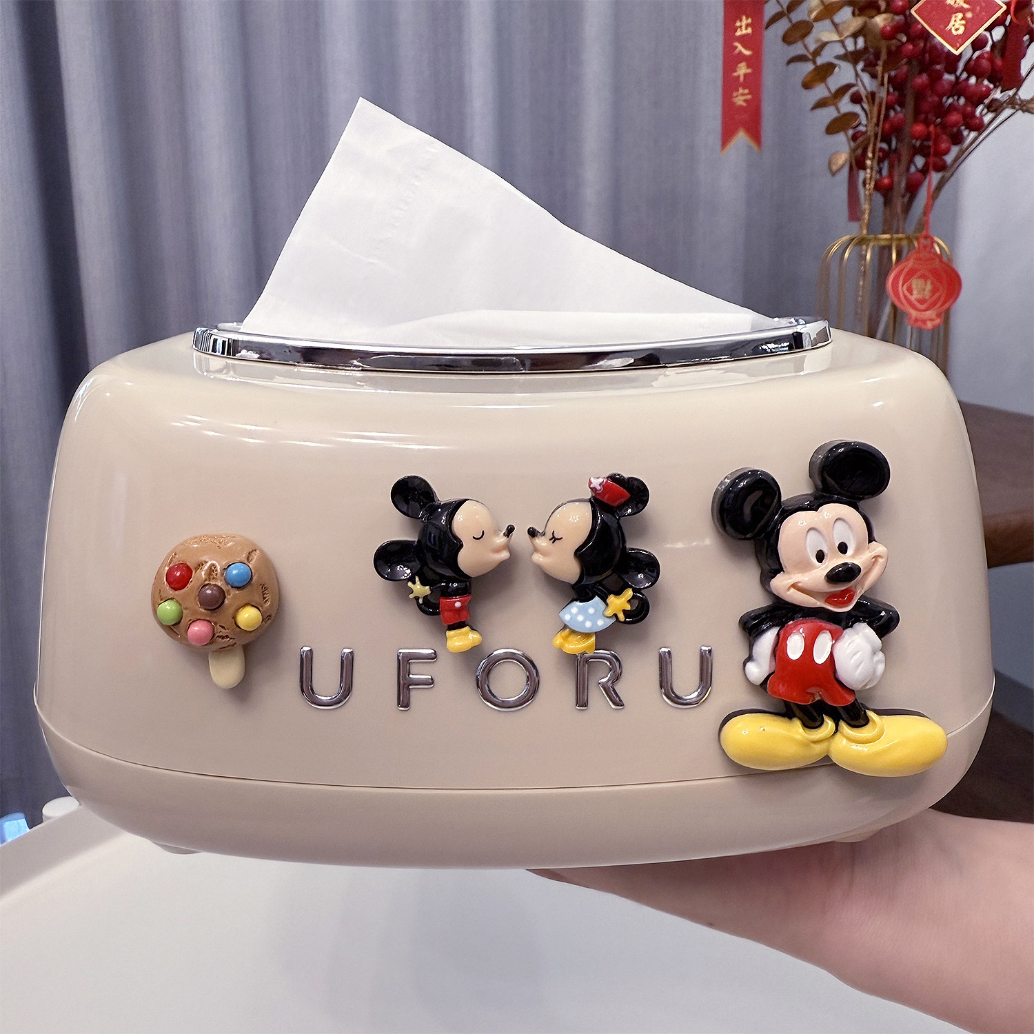 卡通弹簧式桌面纸巾盒轻奢高档家用餐桌茶几抽纸盒大号洗脸巾抽盒,收纳整理,纸巾盒,淘宝优惠券,粉丝福利购,淘宝优惠卷