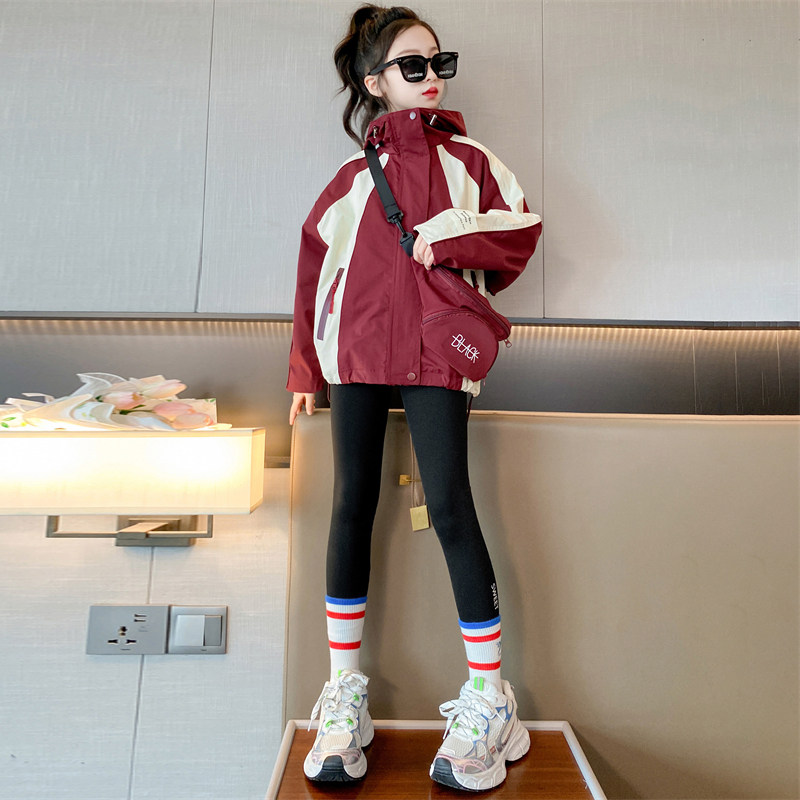 童装女童秋冬外套2024新款时髦洋气大童秋冬季冲锋衣儿童夹克上衣,童装/婴儿装/亲子装,普通外套,淘宝优惠券,粉丝福利购,淘宝优惠卷