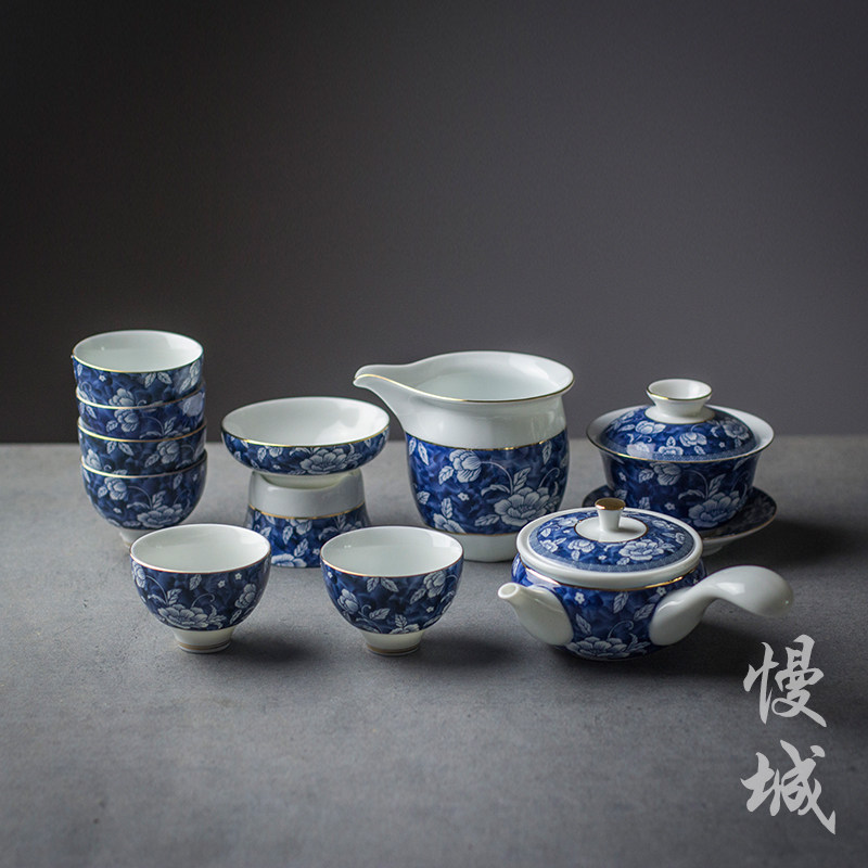 功夫陶瓷家用特价中式风茶具套装