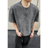 新款 港风外景黑墙大码 2026夏季 圆领短袖 T恤M HT26036 特P15