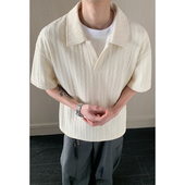 夏季 HT26235 新款 假两件短袖 2026 港风内景大码 T恤M 特P25