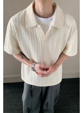 2026 夏季新款 港风内景大码假两件短袖T恤M-5X HT26235-特P25