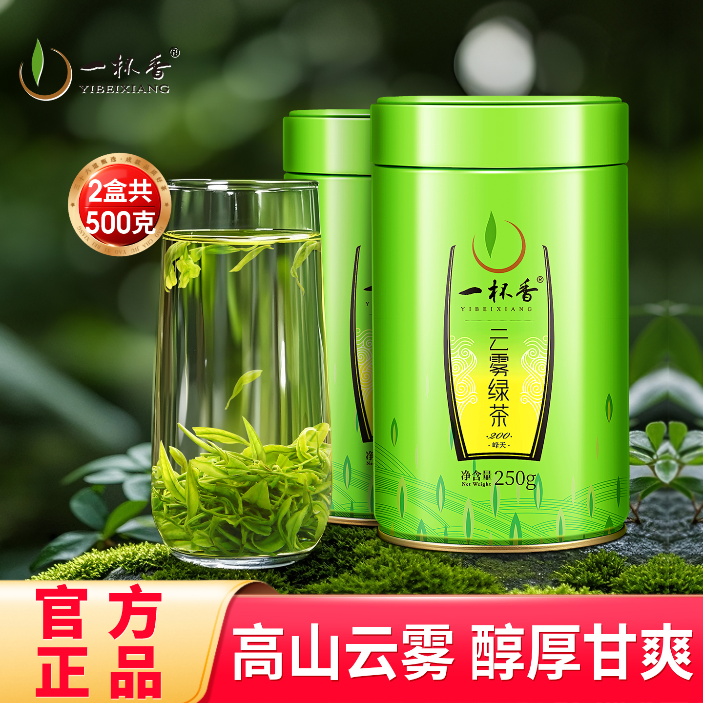 2025新茶一杯香高山云雾绿茶500g