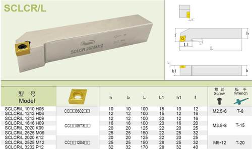 新款95度弹簧钢外圆数控刀杆 SCLCR/SCLCL 1212H06 1616H09 2包邮