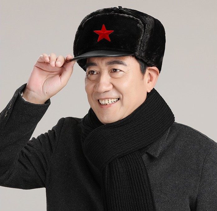 男士雷锋冬季保暖棉火车头帽子