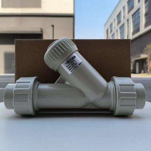 热熔管道式塑料pph液体y型过滤器